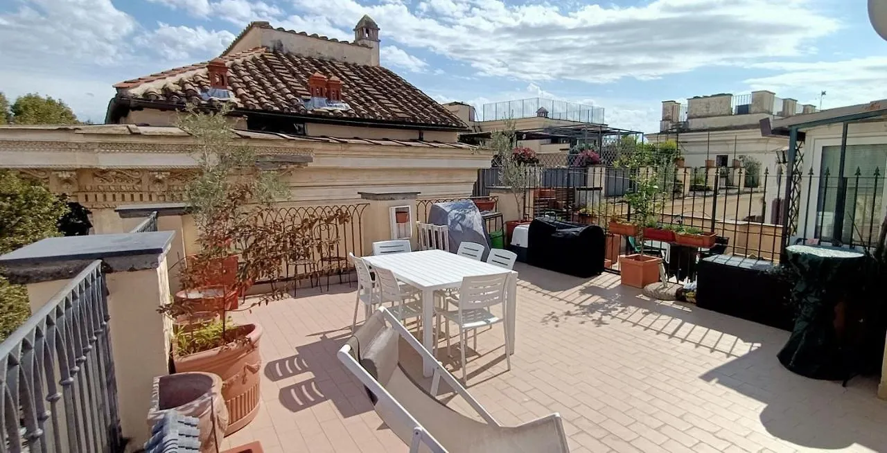 Terrace Apartment On The Monuments Of Rome