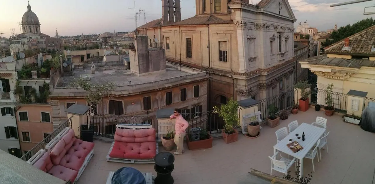 Terrace Apartment On The Monuments Of Rome Italy