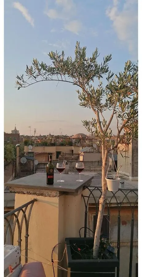 Terrace Apartment On The Monuments Of Rome Italy